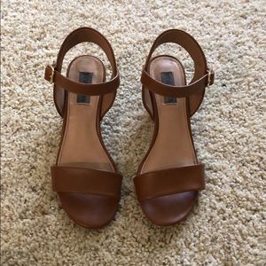 Steve Madden leather wedges